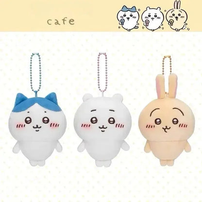 13cm jiyi Anime Plush Doll Kawaii Usachi Plush Keychain Hachiware Stuffed Plushie Pendant Cute Backpacks Ornaments Toy Gifts