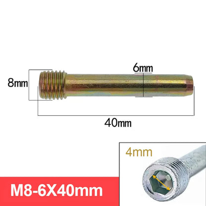Motorcycle Lower Pump Disc Brake Pad Fixing Screw M8 M10 M7 Hexagonal Guide Bolt Guide Pin