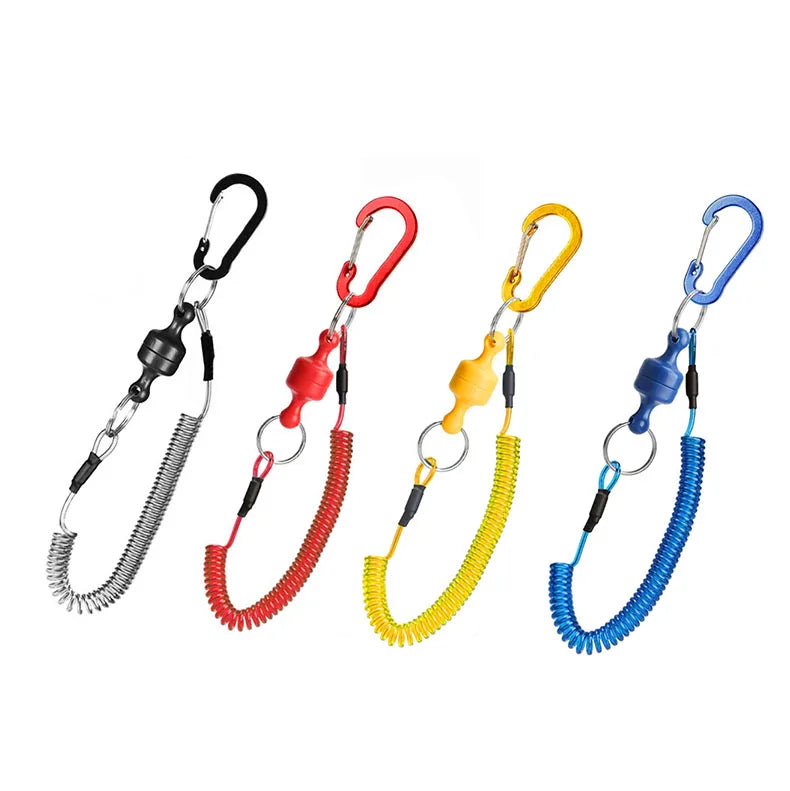 Magnetic fishing anti-loss rope carp fishing tools accessories Outdoor fishing goods quick-release strongagnetic portable buckle