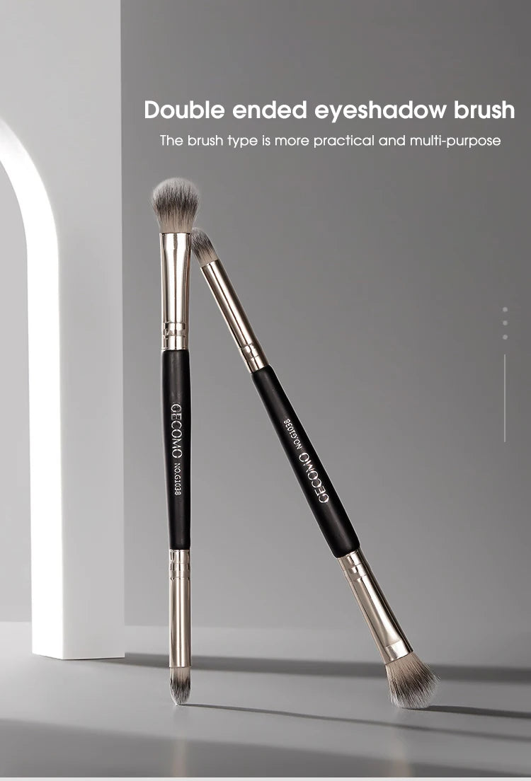 Double-headed painting eyeshadow brush novice makeup brush soft hair does not eat powder natural dizzy dye easy makeup