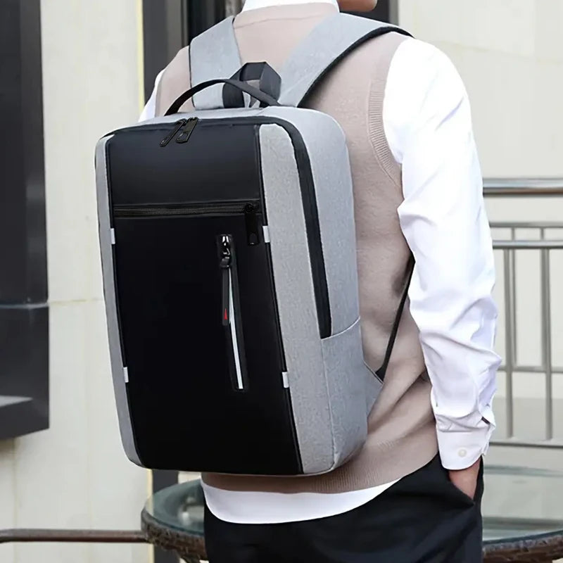 Fashion Business Laptop Backpack Large Capacity Shockproof Computer Bag Casual Office Travel Shoulder Bag for Work