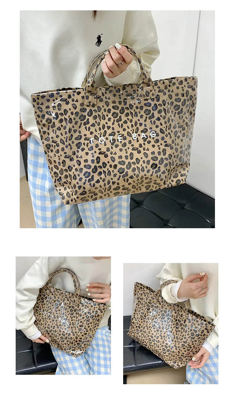 Leopard Print Women's Handbag Summer New Large-capacity Fashionable Tote Bag Fashionable Handbag Bags for Women Designer Bags