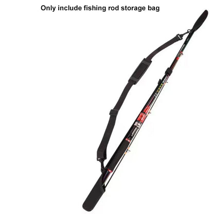 Adjustable Fishing Rod Storage Bag Black Portable Fishing Rod Shoulder Belt Fishing Rod Belt Protector Reel Fishing Accessories