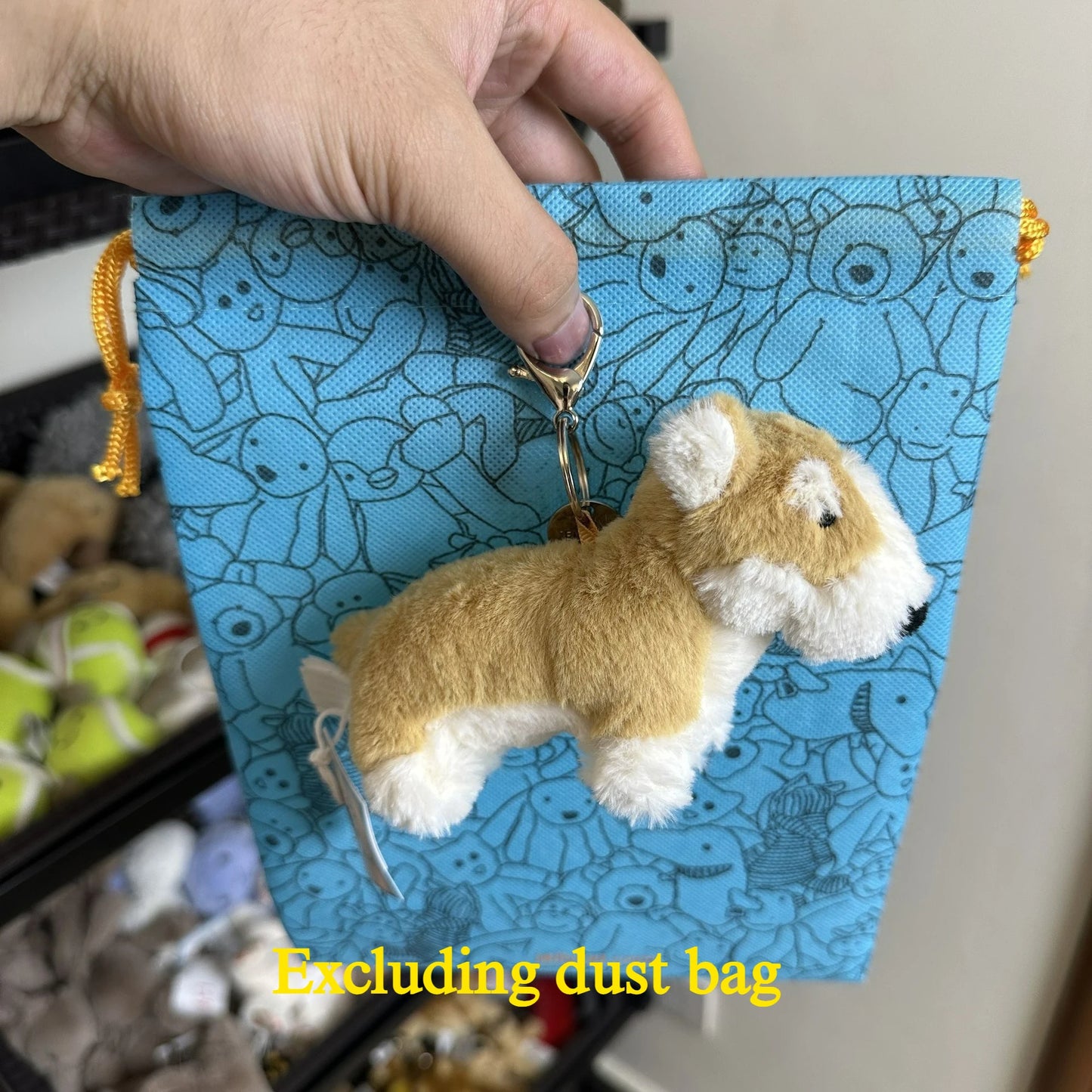 JC Hot Bag Cute Plush Toy label cute girl bag charm plush toy keychain Kawaii plush toy perfect as a birthday  Limited New Gift