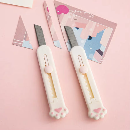 Mr.Paper Mini Cat Claw Utility Knife Creative Cute Convenient Hand Account Paper-cutting Tool Student Stationary Art Supplies