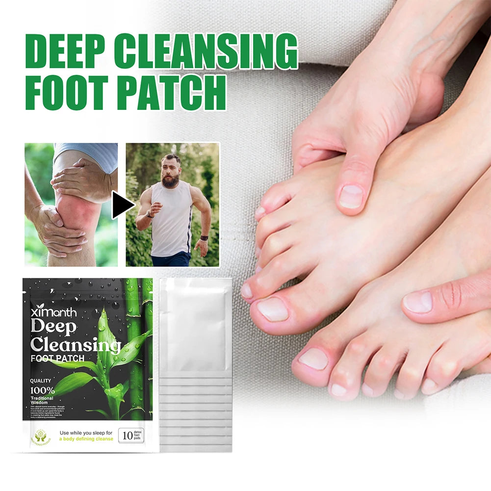 Natural Detox Foot Patches 10-50PCS/Bag Stress Relief Feet Deep Sleep Herbal Detox Sticker Relieve Stress For Foot Care Tools