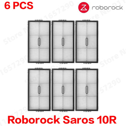 Roborock Saros 10R Spare Parts Main Side Brush Hepa Filter Mop Cloth Dust Bag Accessories Robot Vacuums Kit