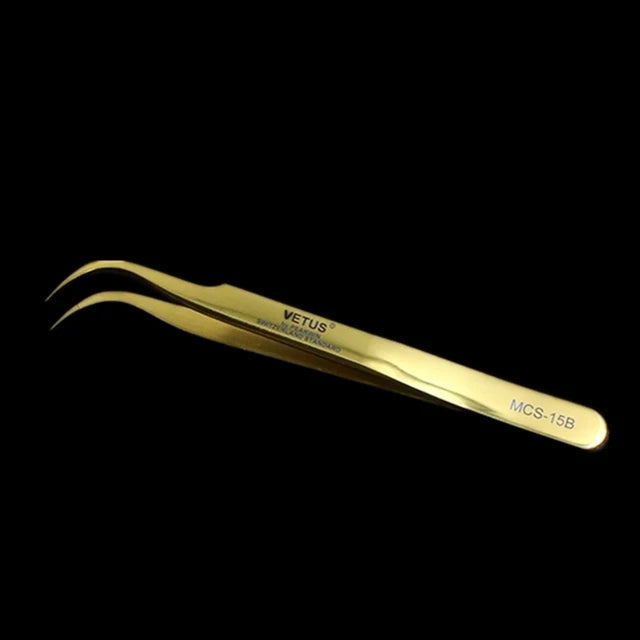 100% Vetus Original MCS Series New Style Premium Eyelashes Tweezers Ultra Fine Tip Improve for 3D 6D Lashes Extensions
