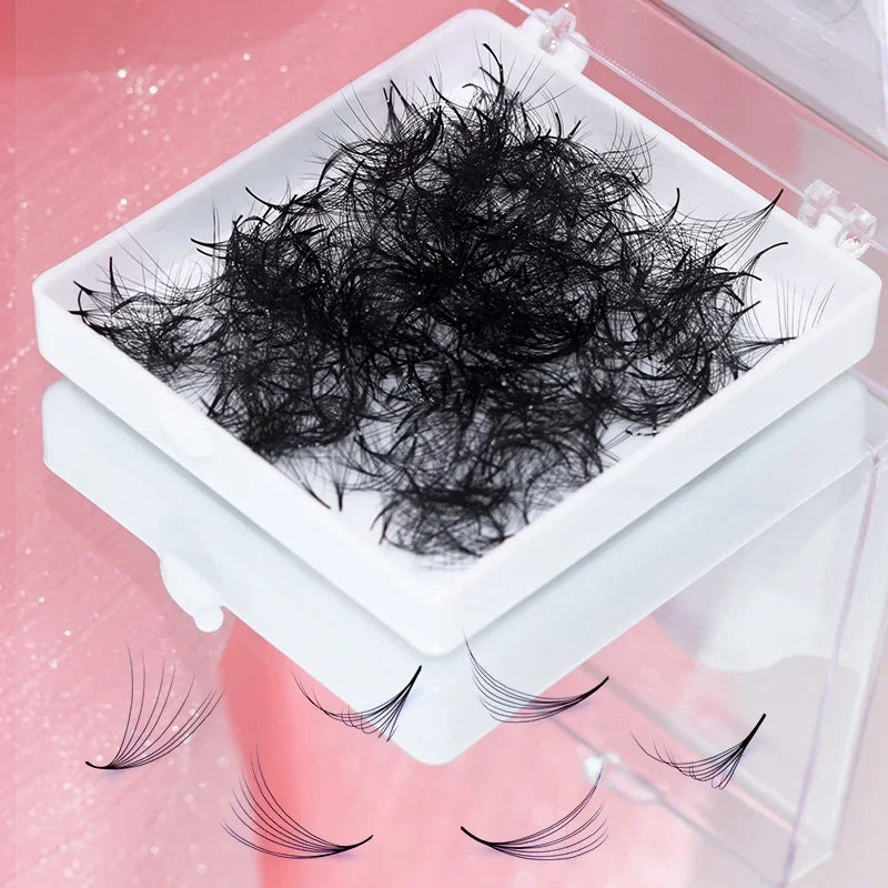 SONG LASHES 3D to 16D Fans Sharp Slim Narrow Stem Premade Volume Fans Loose Thin Pointy Base Russia Volume Eyelashes Extensions