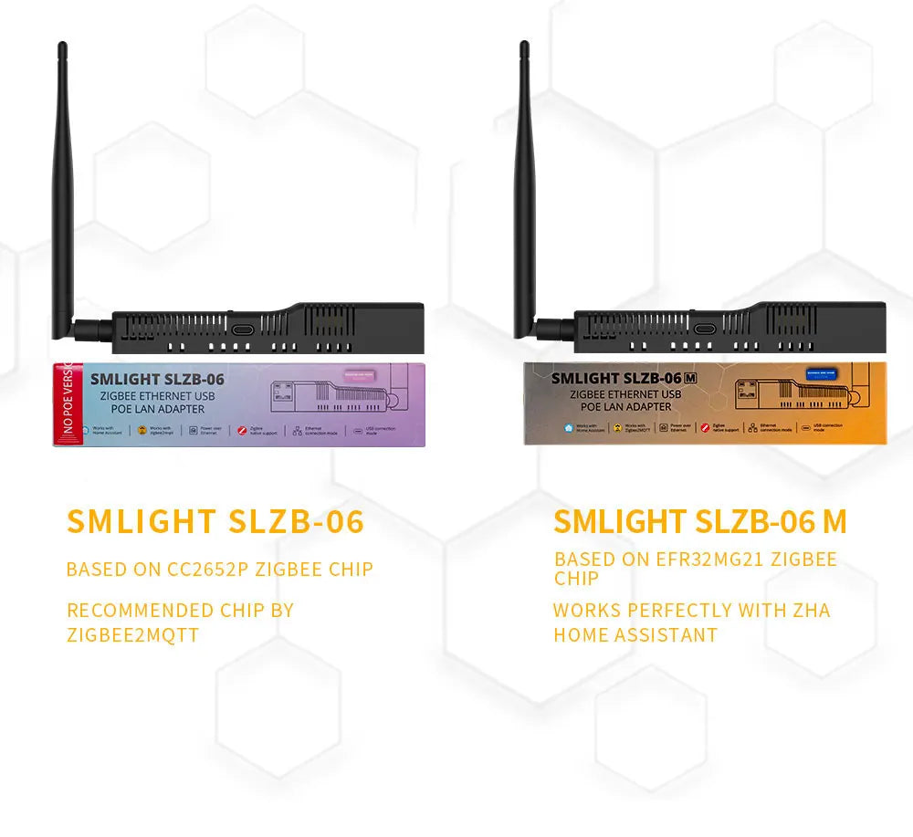 SMLIGHT SLZB-06/M/P7 Zigbee 3.0 to Ethernet,USB,and WiFi gateway coordinator with PoE,works with Zigbee2MQTT,Home Assistant,ZHA