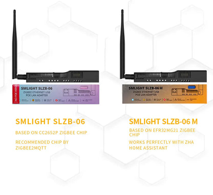 SMLIGHT SLZB-06/M/P7 Zigbee 3.0 to Ethernet,USB,and WiFi gateway coordinator with PoE,works with Zigbee2MQTT,Home Assistant,ZHA