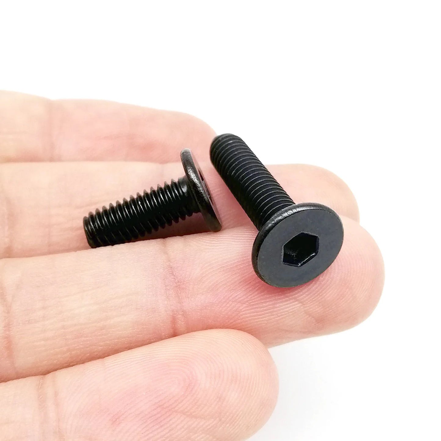 HZYUEGOU M2 M2.5 M3 M4 M5 M6 M8 Black 304 A2 Stainless Steel Allen Hexagon Head Bolt Hex Socket Ultra Thin Flat Wafer Head Screw