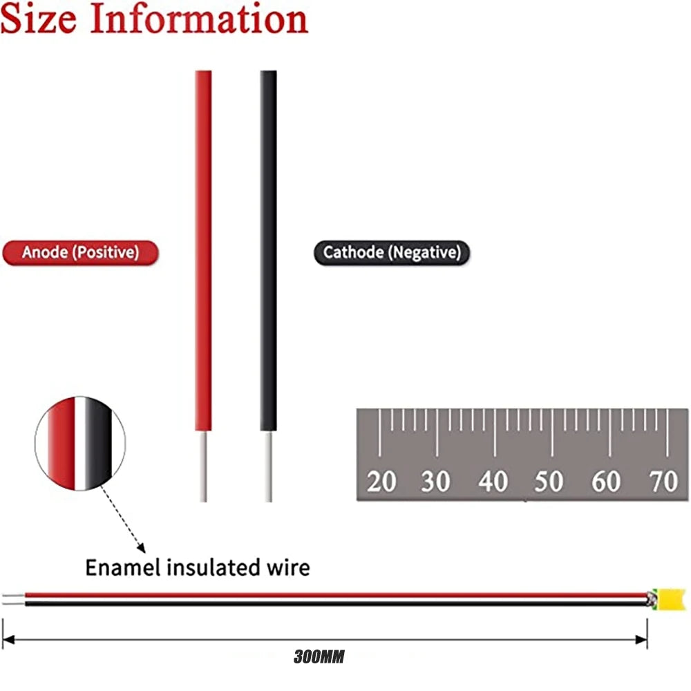 50Pcs/bag 0402 0603 DIY SMD Lamp Wired Micro Litz Led Pre-soldered Chip Wired 3V Railway Model Toy Light DIY Leads Wires 30cm