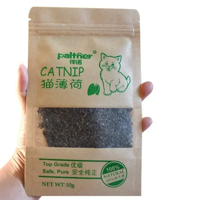 Natural Premium Catnip Cattle Grass Interactive Cat Non-toxic 10g Menthol Flavor Funny Cat Supplies Keep Pet Health Cat Toy