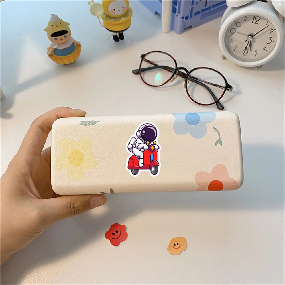 40-240pcs Astronaut Cosmonaut Stickers Cartoon Cute Decals Toy Stationery Guitar Phone Laptop Luggage Car Graffiti Kids Sticker
