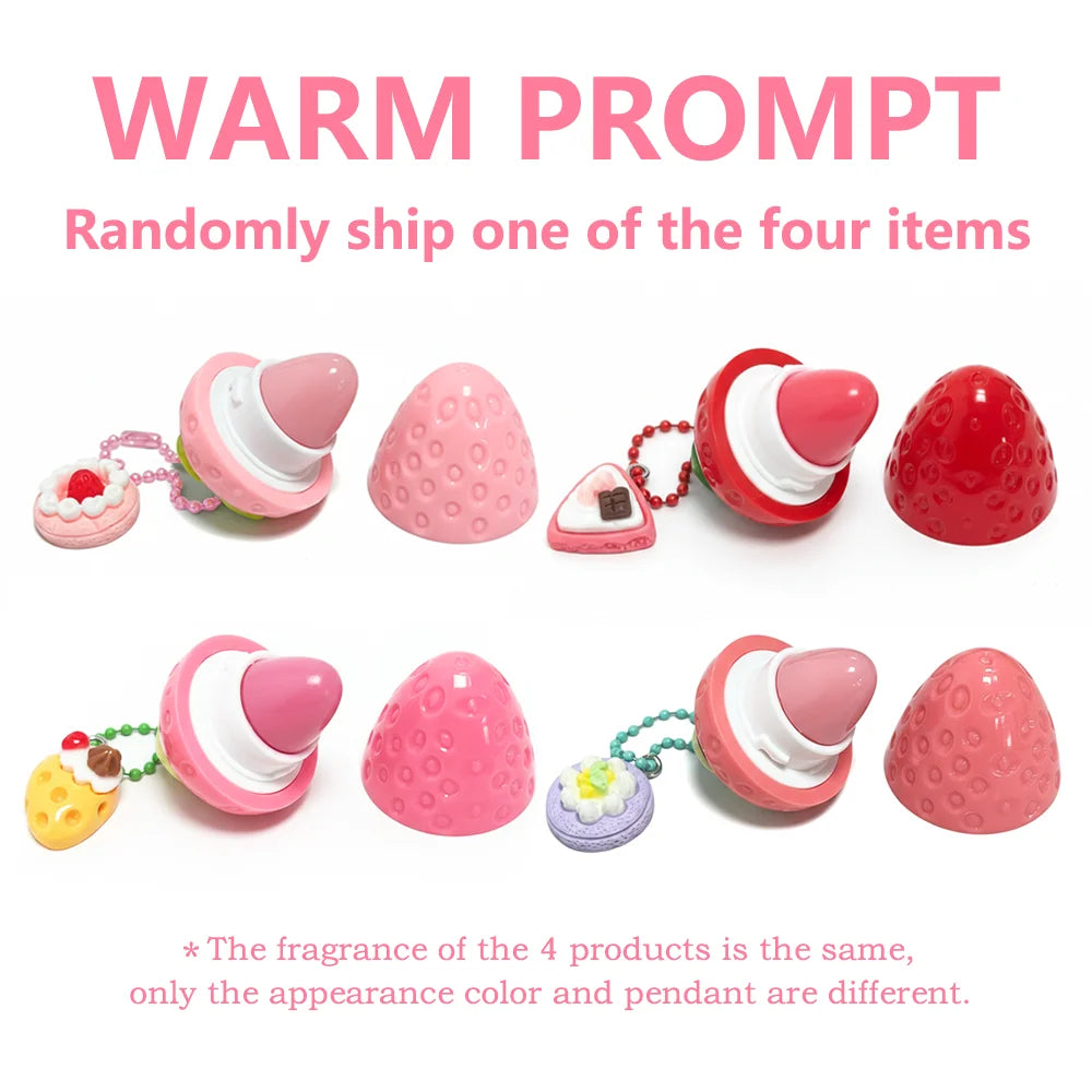 Random Shiping 1PC Strawberry Lip Gloss Lipstick Moisturizing Winter Antifreeze Anti Crack Moisturizing Lasting Lip Balm