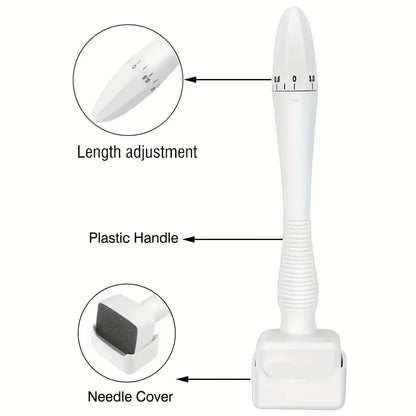 1Pcs Derma Stamp 140Pins Adjustable Microneedling Derma Stamp For Face Beard Skin Care Tools Needle length 0.25mm