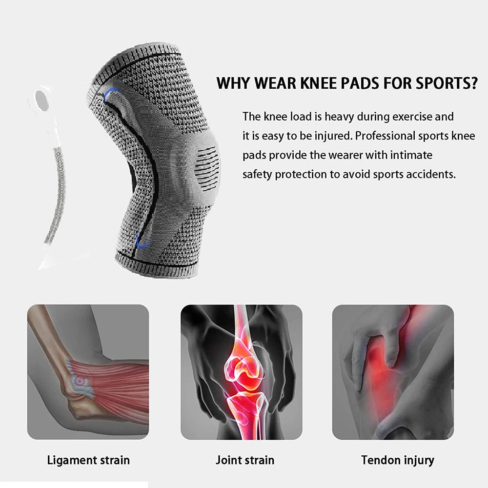 1 PCS Professional Sport Knee Brace for Arthritis Crossfit Protector Support Pads Meniscus Tear Joint Pain Relief Running Riding