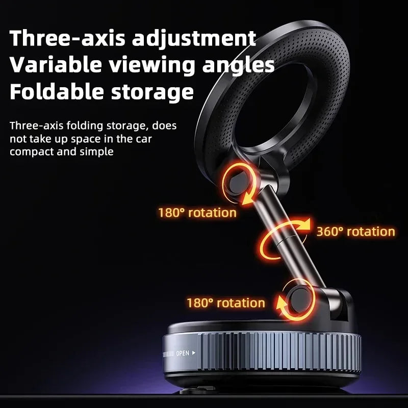 New foldable vacuum adsorption magnetic car phone holder 2025 suction cup dedicated navigation phone holder%#%#%#%#