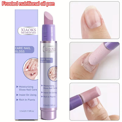 3-in-1 Nail Care Oil Essence Pen, a Transparent, Quick-Drying Nourishing Essence That Strengthens and Prevents Breakage, Deeply Nourishes the Nail Bed, Prevents Hangnails, Repairs Cuticles, Removes Dead Skin, Moisturizes and