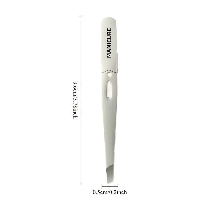 Stainless Steel Professional Eyebrow Tweezers High Brow Tweezers with Angled Tips  Hair Removal Tweezers for Eyebrows and Beard