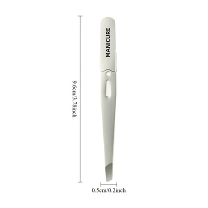 Stainless Steel Professional Eyebrow Tweezers High Brow Tweezers with Angled Tips  Hair Removal Tweezers for Eyebrows and Beard