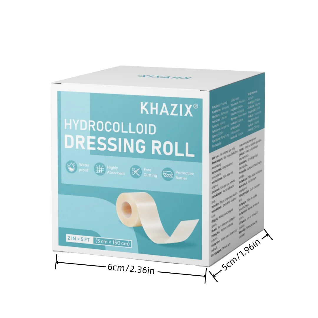 Hydrocolloid Wound Care Roll Cut To Size Patch Bandages Self Adhesive Waterproof Super Absorbent Dressing For First Aid Kit.
