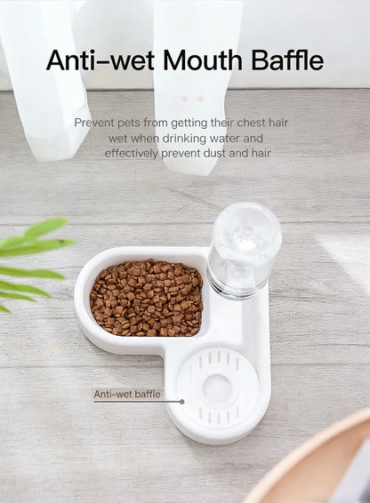 1PC Automatic Drinking Fountain Heart-shaped Pet Bowl Waterproof Spout Cat and Dog Bowl