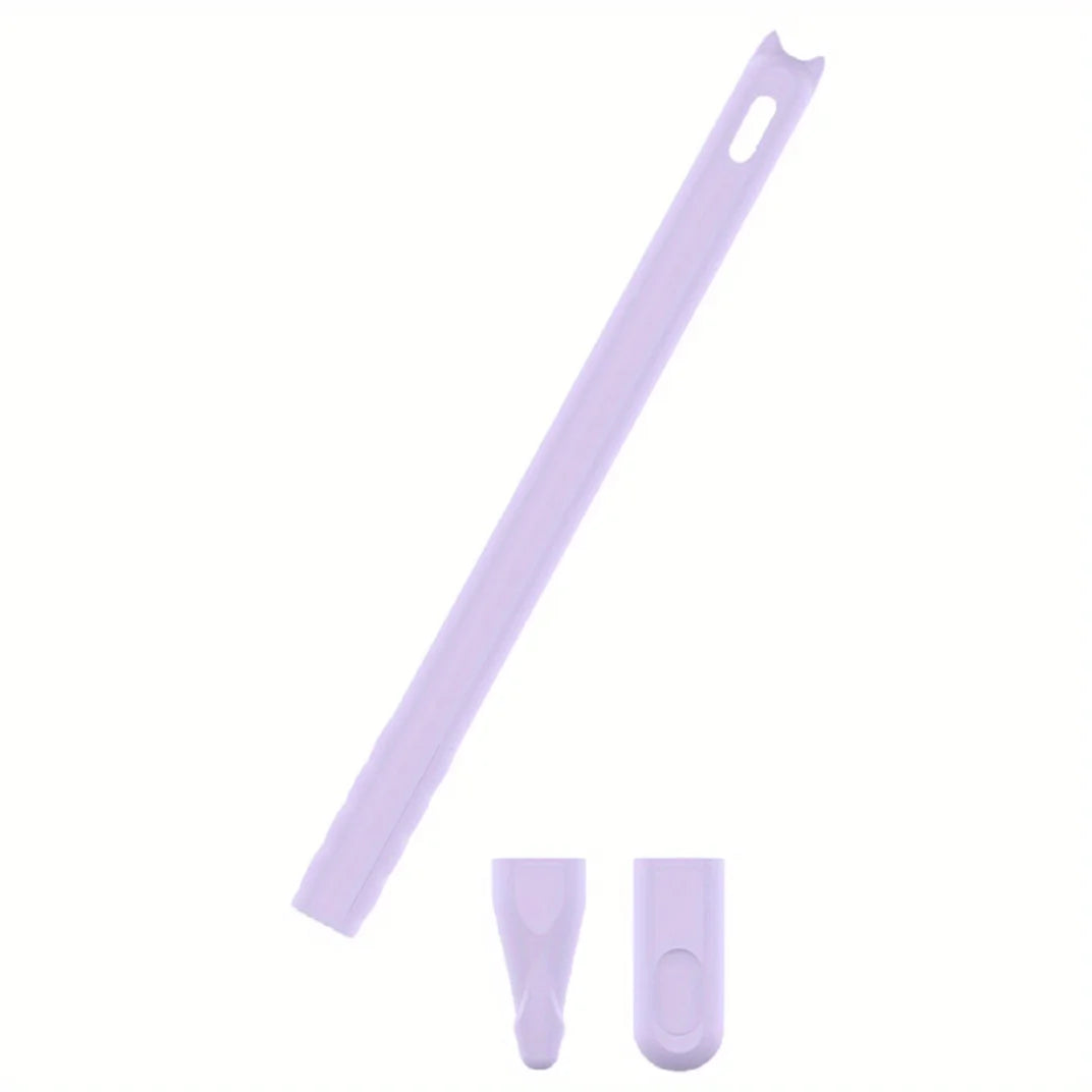 Good quality Cartoon silicone pen case for ApplePencil 2 generation Anti-slip and anti-drop tablet stylus case Solid color Cover