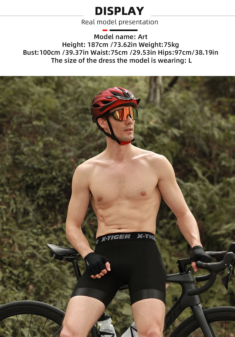 X-TIGER Cycling Shorts Breathable Mesh Cycling Underwear Gel Pad Shockproof MTB Bike Shorts Dropshipping Bicycle Underwear