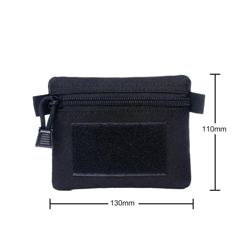 Outdoor EDC Molle Wallet Portable Waterproof Zipper Waist Pouch for Camping Hiking Hunting Travel EDC Pack