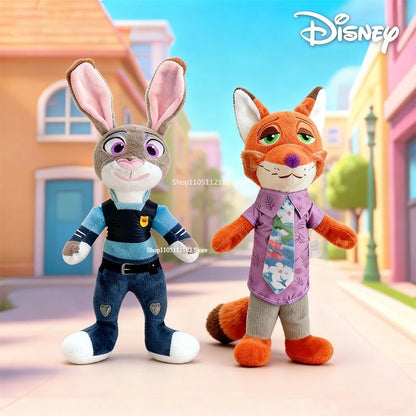 Hot Zootopia Disney Cartoon Anime Plush Toy Fox Nick Wilde Rabbit Judy Hopps Doll Soft Stuffed Animals Toys Kids birthday Gifts