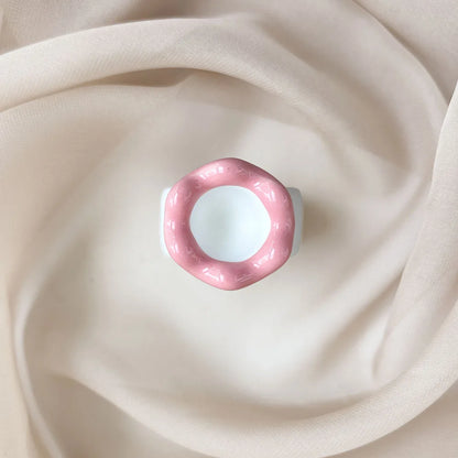 Massage Gua Sha Plate Ceramic Guasha Massage Board Ring Shape Skin Tightening Compact Ergonomic for Face Head Shoulder Knee