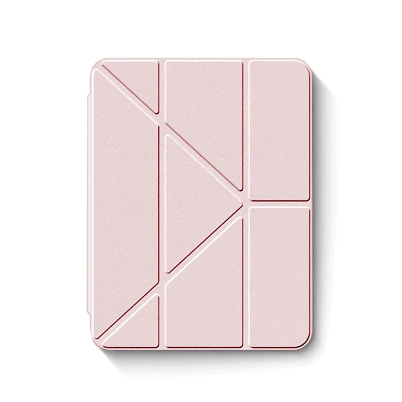 3+Y-fold Flip Clear Cover For iPad Air 4 5 6 7 11 For Air 2 9.7 Pro 11 Mini 6 7 Start Case For 10th 11th Gen 2025 7/8/9 10.2