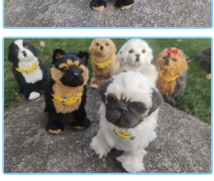 New Simulation Robot Dog Electronic Pet Sound Control Walking Nodding Music Touch Control Robot Animal Pet Children Toy Gifts