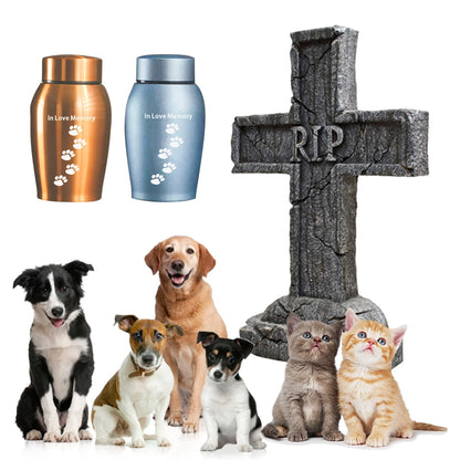 Pet Urns Stainless steel Urns Pets Dog Cat Birds Mouse Cremation Ashes Urn Keepsake Casket Columbarium Pets Memorials
