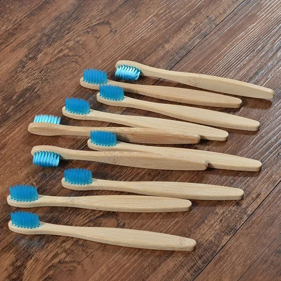 Kids 10pcs Soft Toothbrush Bristles Bamboo Toothbrush Eco Friendly Childrens Toothbrushes Biodegradable Oral Care Tooth Brush