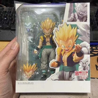 Dragon Ball Super Saiyan Gotenks Articulated Figure Anime Model Statue Collection Desktop Decoration Ornament Toy Gift for Fans