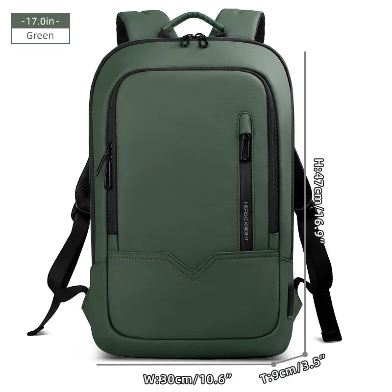 Heroic Knight Men's Daily Laptop Backpack Lightweight Minimalist Commute Office Daypack Women Waterproof Business Trip Schoolbag