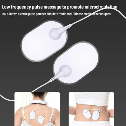 Ems Electric Neck Massager 6-Mode 9-Speed Massager Muscle Relaxation Battery Neck Massager Tool Relax Cervical Relief Pain
