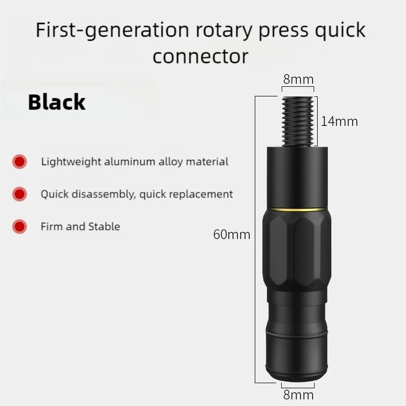 LINNHUE  Quick connector 8mm universal connector head and rod portable converter fishing gear accessories