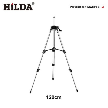 HILDA Laser Level Tripod 1.2M/1.5M 5/8 Inch Adjustable Height Thick Ferroalloy Tripod Laser Level Stand Base for Self Leveling