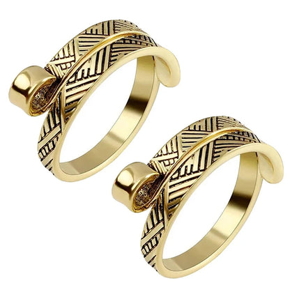 2pcs Adjustable Knitting Crochet Loop Ring Knittied Yarn Guide Finger Faster Holder Thimble Crocheters Thread Ring Sewing Tools