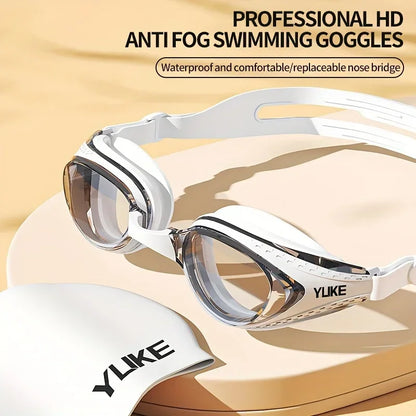 High Performance Waterproof Adult SwimGoggles Anti  Fogging Shielded Comfort - Fit Goggles Pool Water Swimming Sports Eyewear