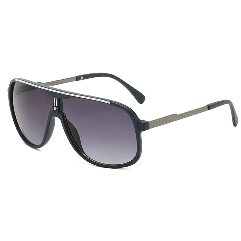 Men's Vintage-Inspired Fashion Fashion Glasses with Large Curved Frames - Perfect for Parties