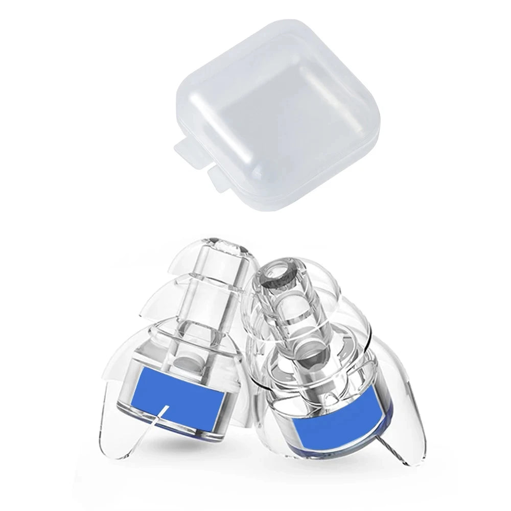 HUAK Silicone Earplugs High Fidelity with Storage Box for Concerts Musicians Motorcycles Noise Sensitivity Conditions and More