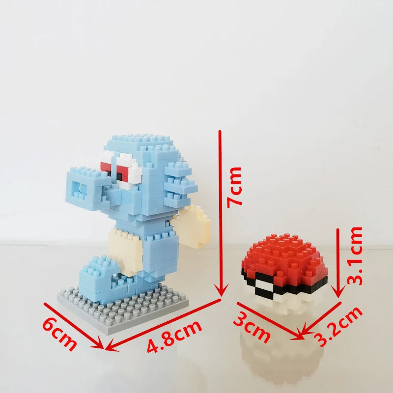 75 Style Building Blocks Assembly Anime Picachu Charizard Doll Blastoise Bulbasaur Gengar Bricks Figures Toy for Kid Gift
