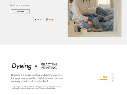 2025 new Japanese polyester cotton quilted summer quilt skin-friendly washable light luxury style solid color lightweight