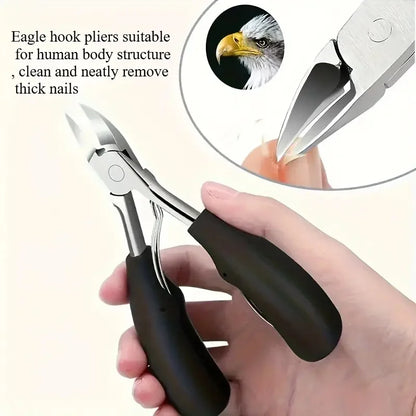 Nail Clippers Professional Hawkbill with Nail Pick Trimmer for Ingrown Toenails Paronychia Cutter for Unisex Home Foot Care Tool