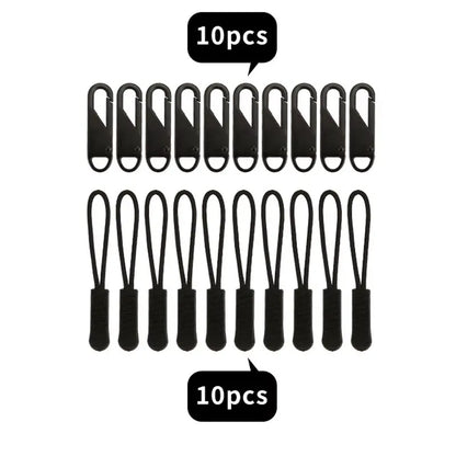 10/20Pcs Replacement Zipper Pulls Cord Extender for Backpacks Jackets Luggage Purses Handbags